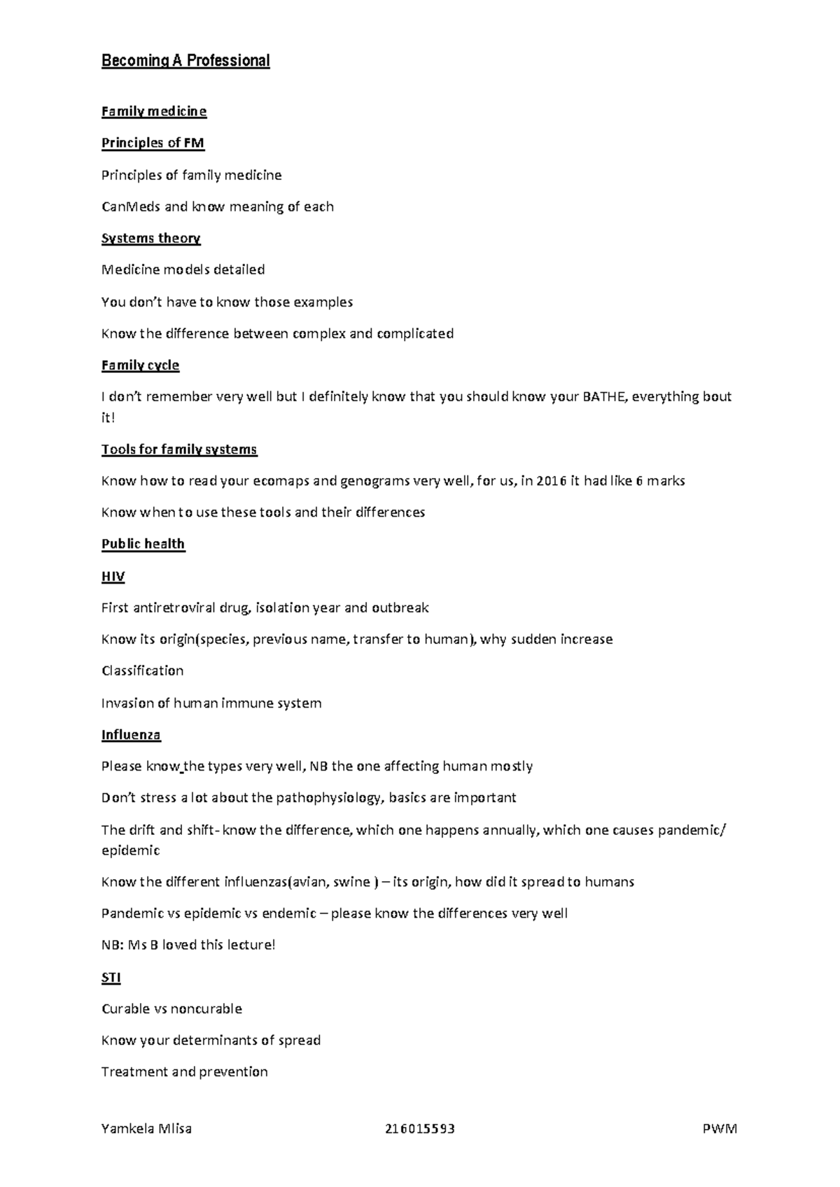 Breakdown - Family medicine Principles of FM Principles of family ...