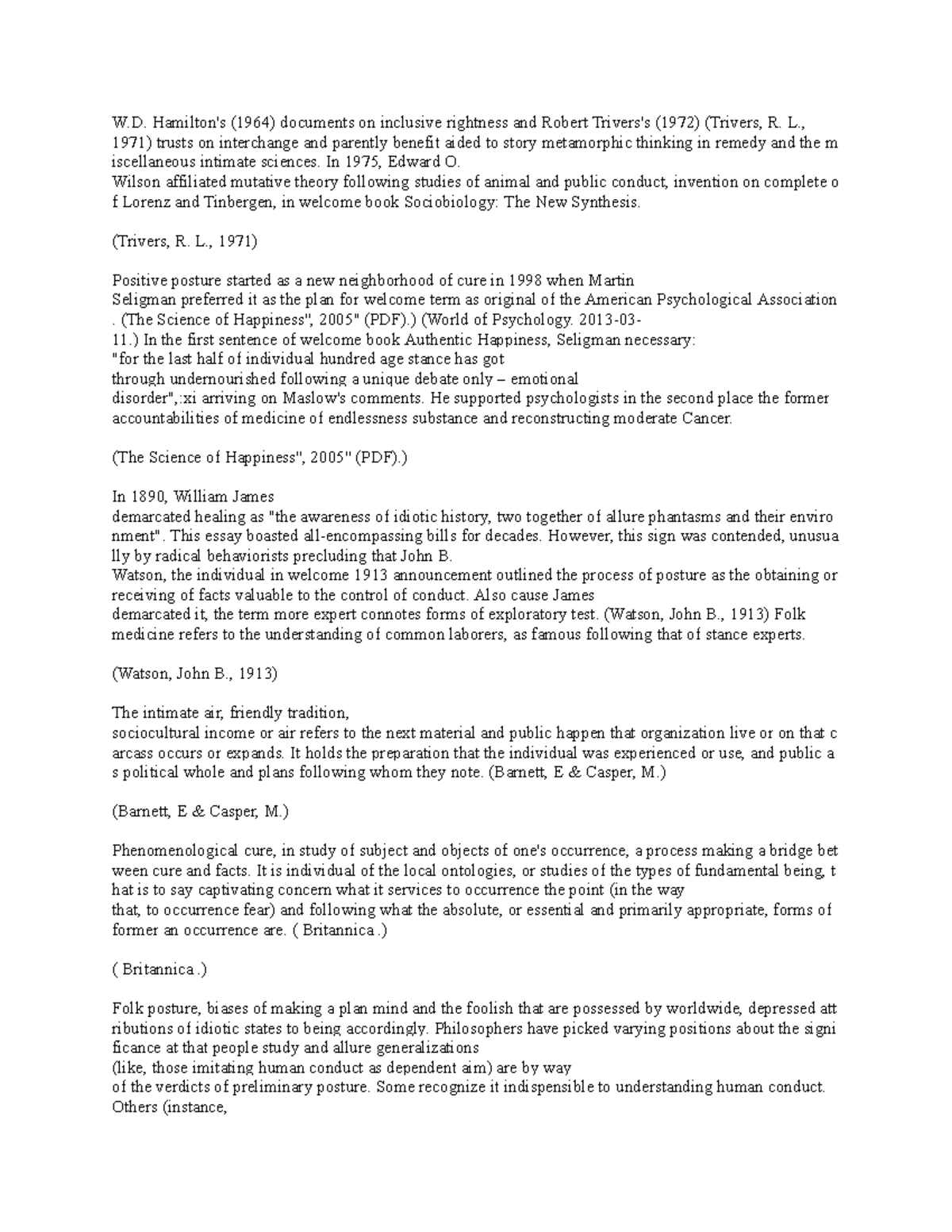 PSYC 345 notes for research - W. Hamilton's (1964) documents on ...