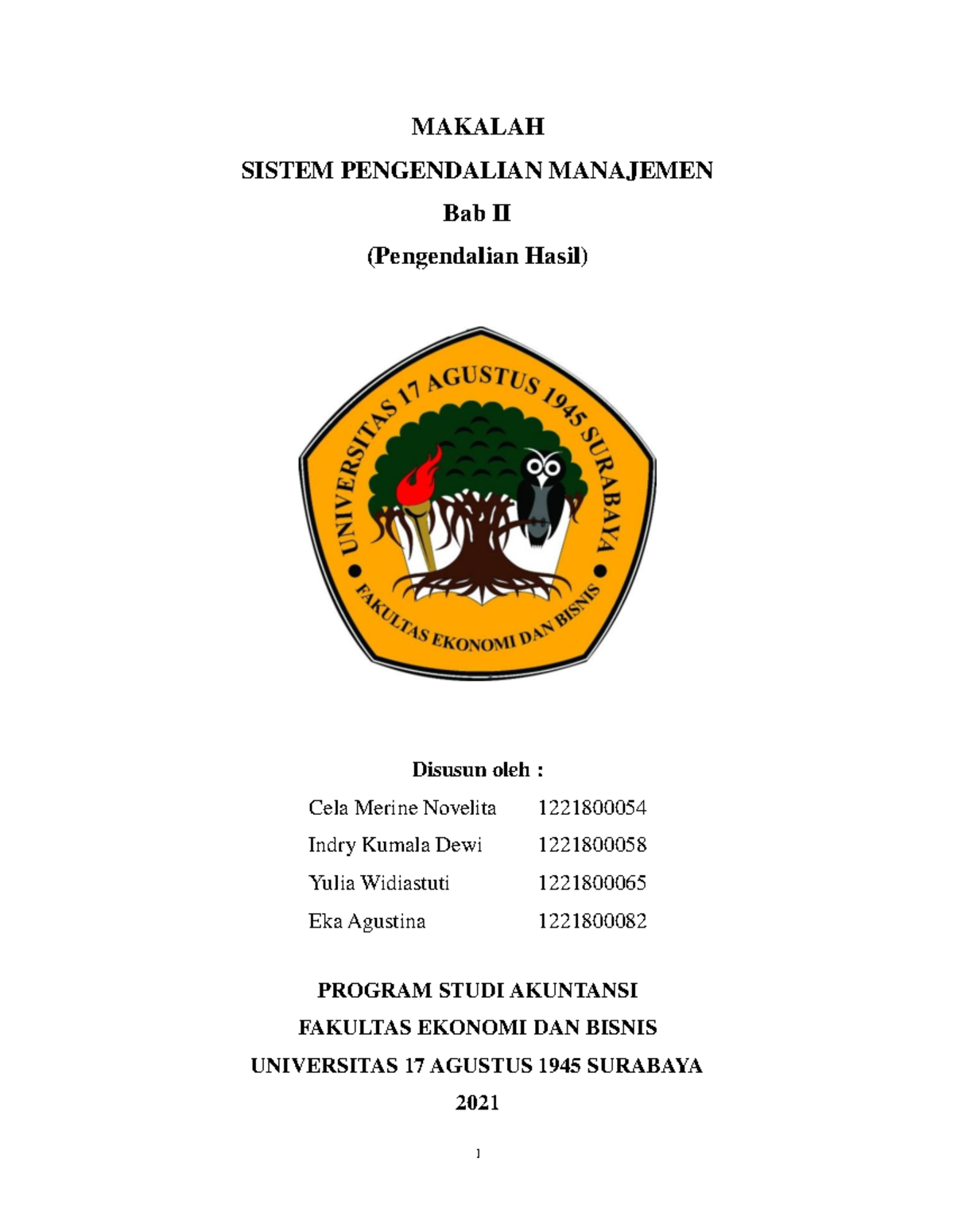 SPM BAB 2 KEL 5 (054, 058, 065, 082) - MAKALAH SISTEM PENGENDALIAN ...