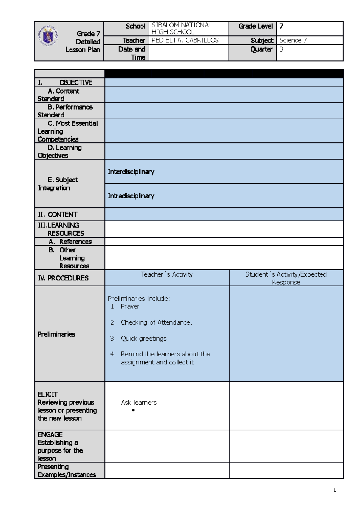 Lesson-Plan-Clean-Format - Grade 7 Detailed Lesson Plan School SIBALOM ...