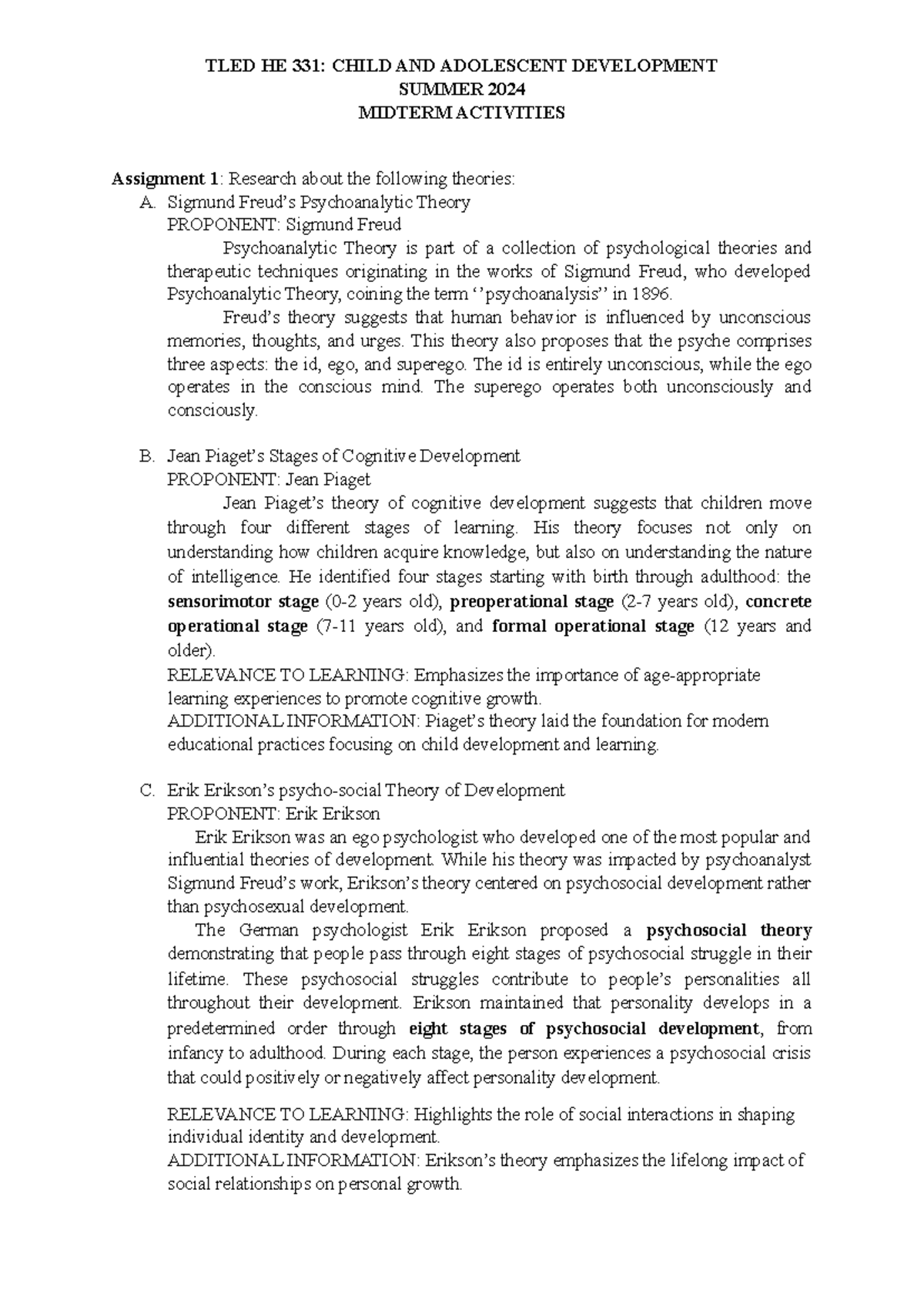 CAD- Activities- Midterm-2024 - SUMMER 2024 MIDTERM ACTIVITIES ...