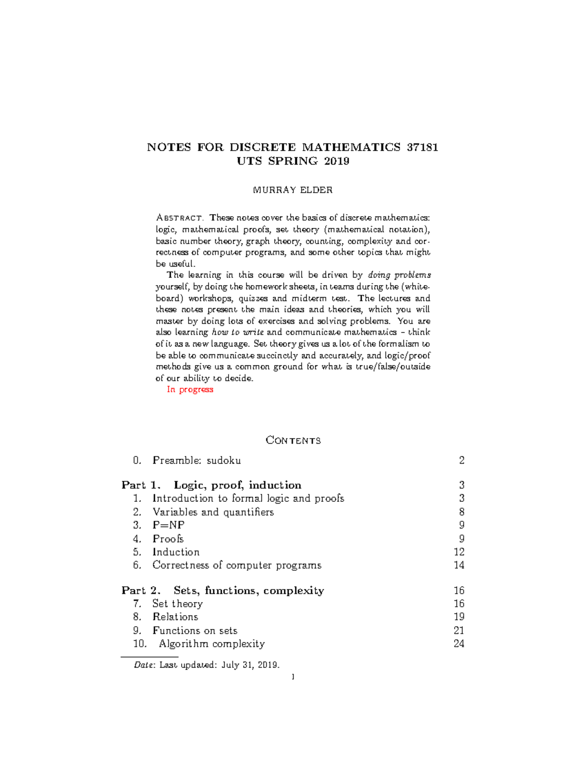 Discrete Maths Notes