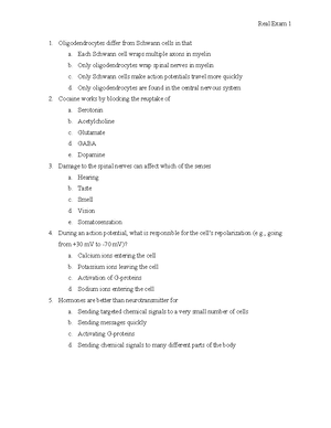 NSCI Real Exam 3 - Professor McCaughey - Which Of The Following Forms ...