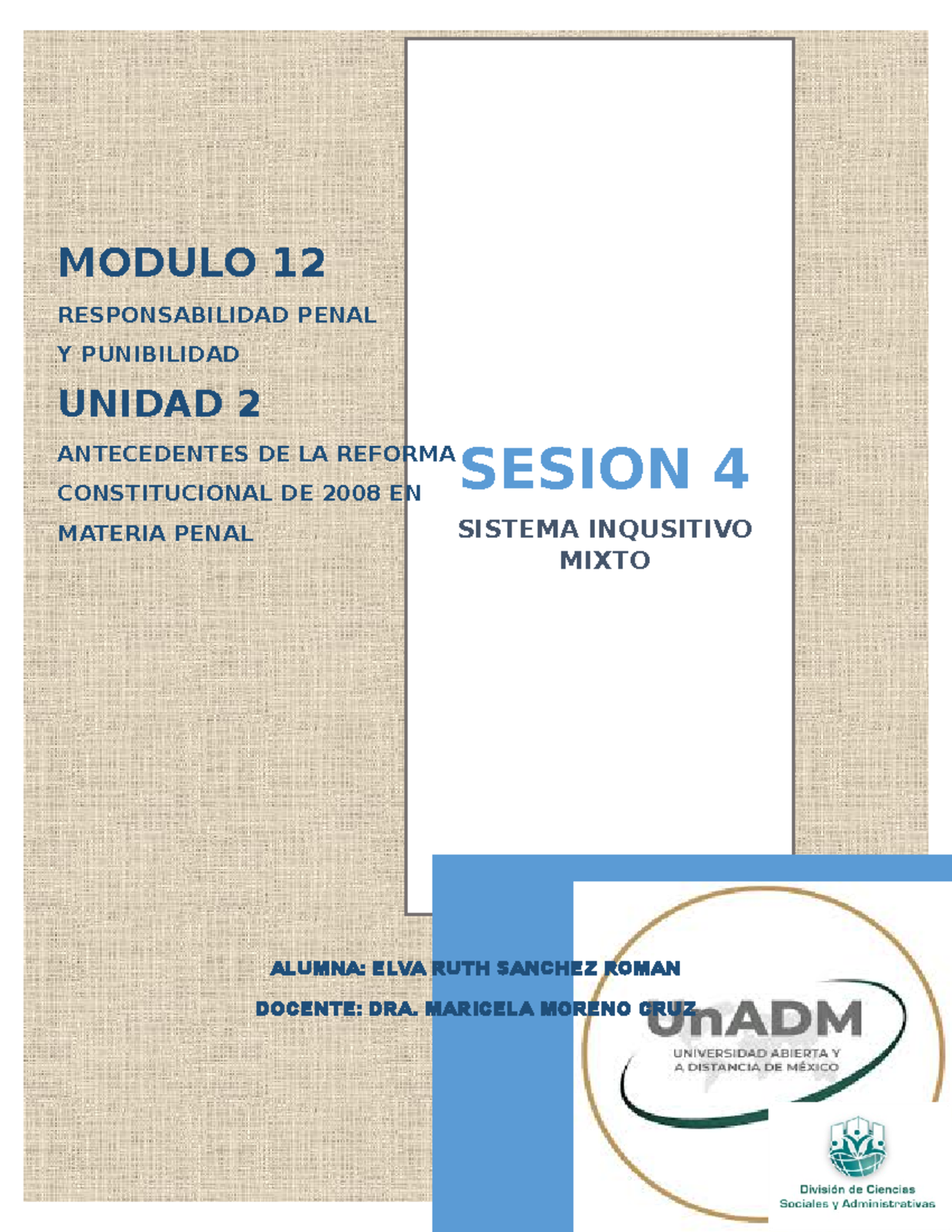 M12 U2 S4 ELSR RESPONSABILIDAD PENAL Y PUNIBILIDAD - MODULO 12 ...