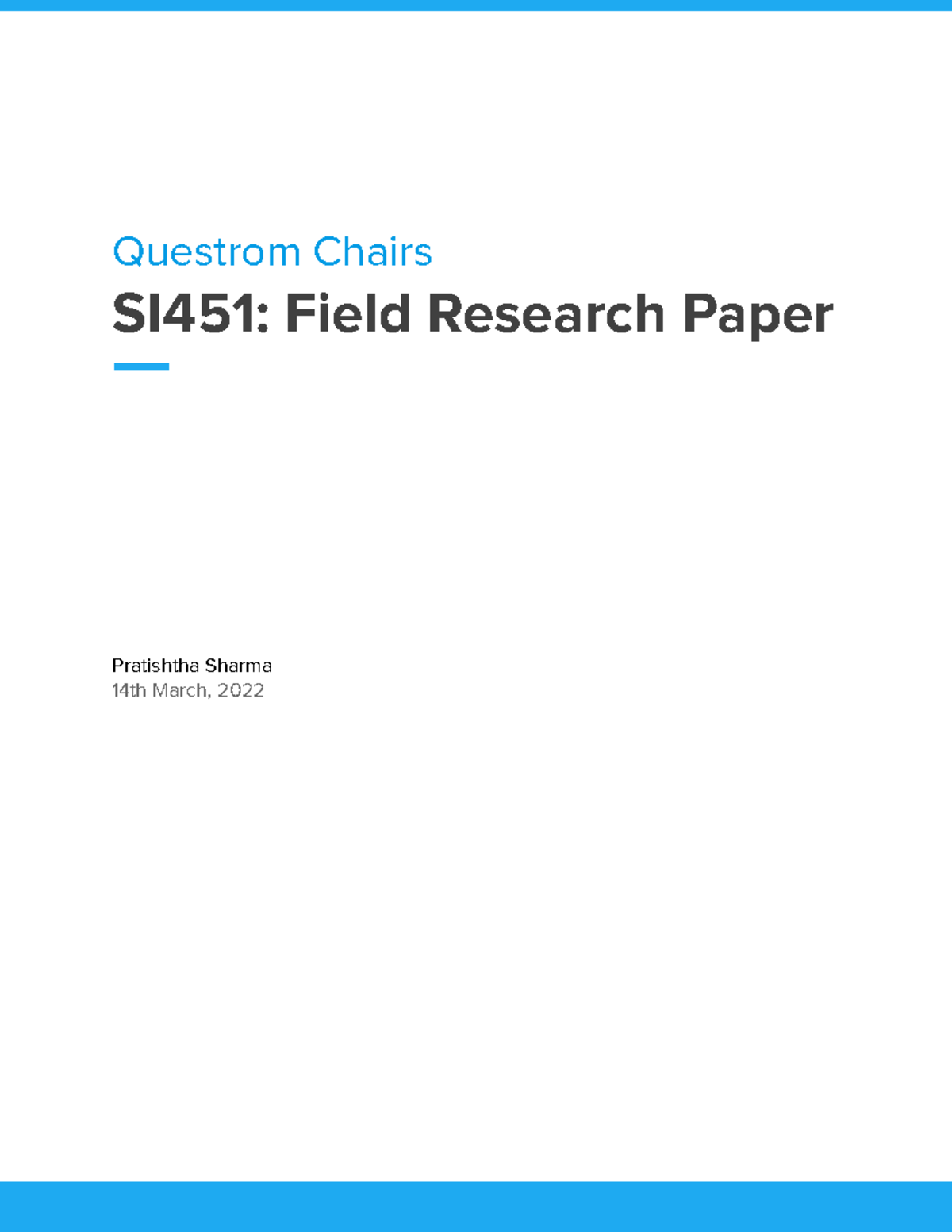 field research paper