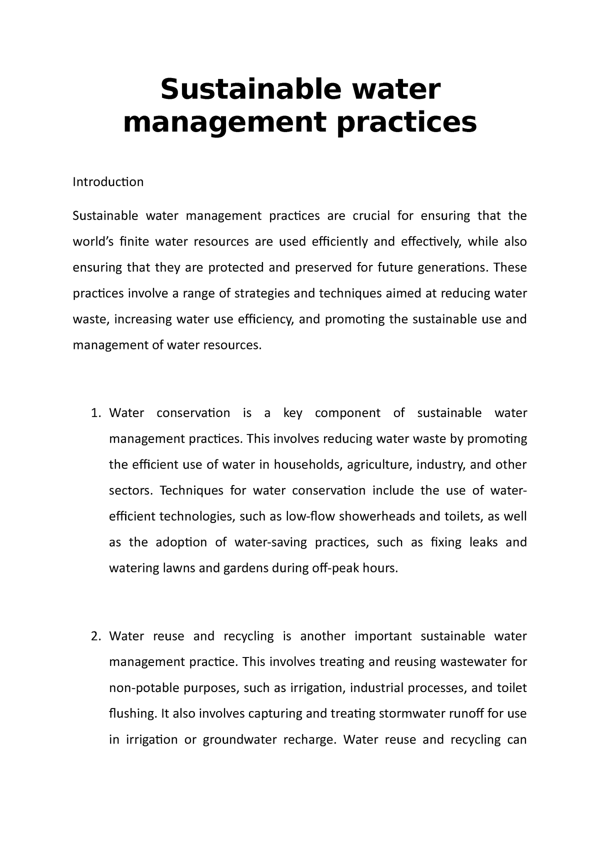 water management phd thesis topics