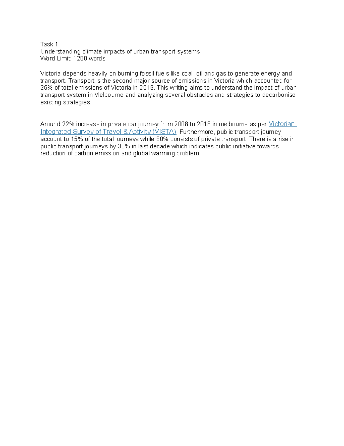 Assignment 1 - Climate Change - Task 1 Understanding climate impacts of ...