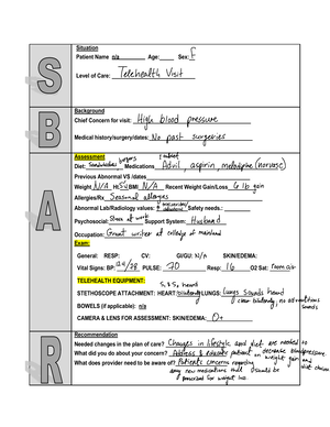 VSIM Jennifer Hoffman and ATI Hector Gomez - Pre-Sim Quiz Post-Sim Quiz ...