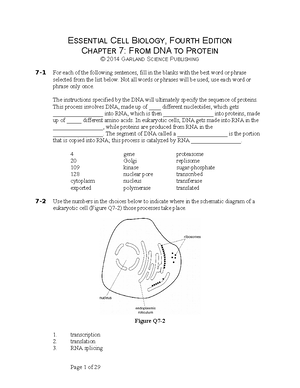 ECB4 Question Bank Ch05 - ESSENTIAL CELL BIOLOGY, FOURTH EDITION ...