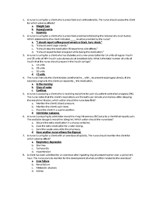 NR226 Fundamentals Review Questions - NR226 Fundamentals The Following ...