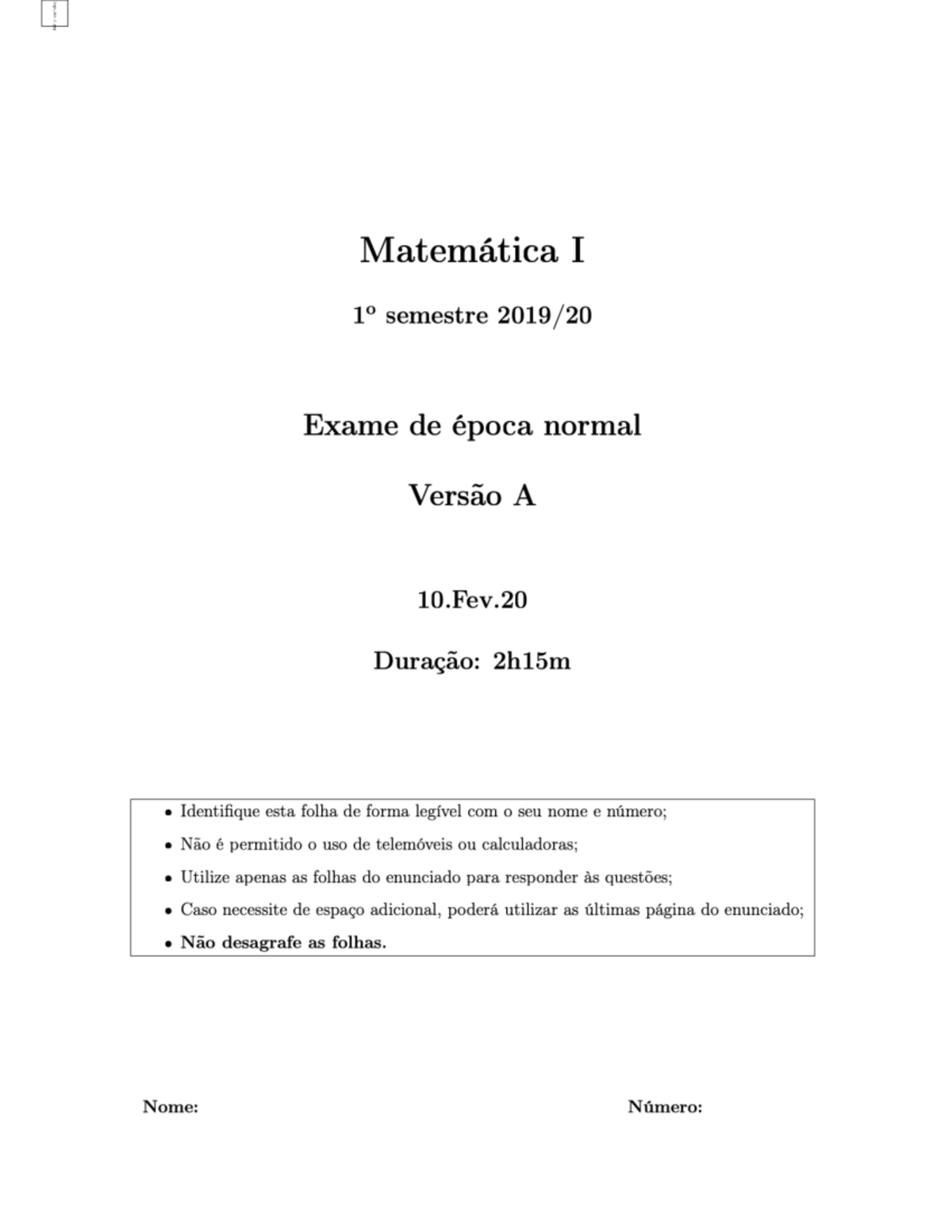 2019-20Exame Época Normal PL - matemática - Studocu
