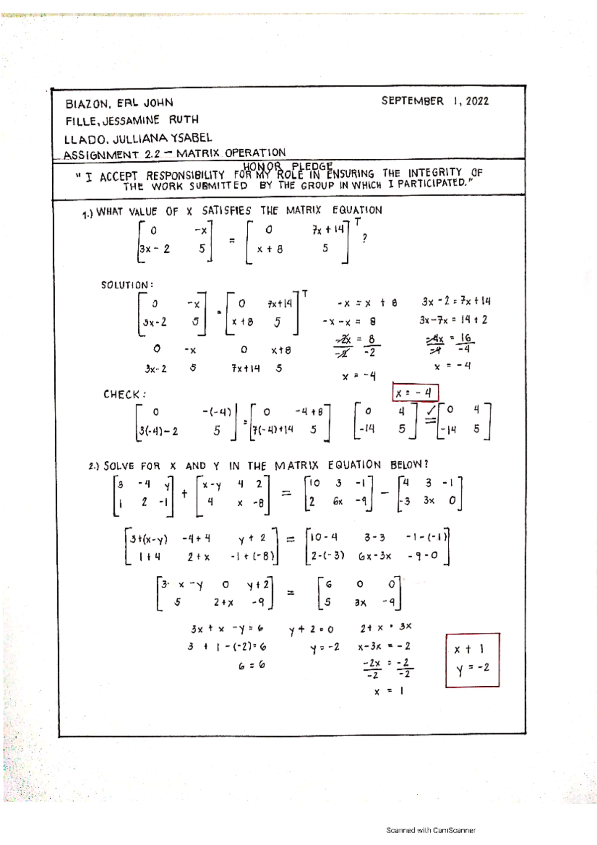 assignment matrix matlab