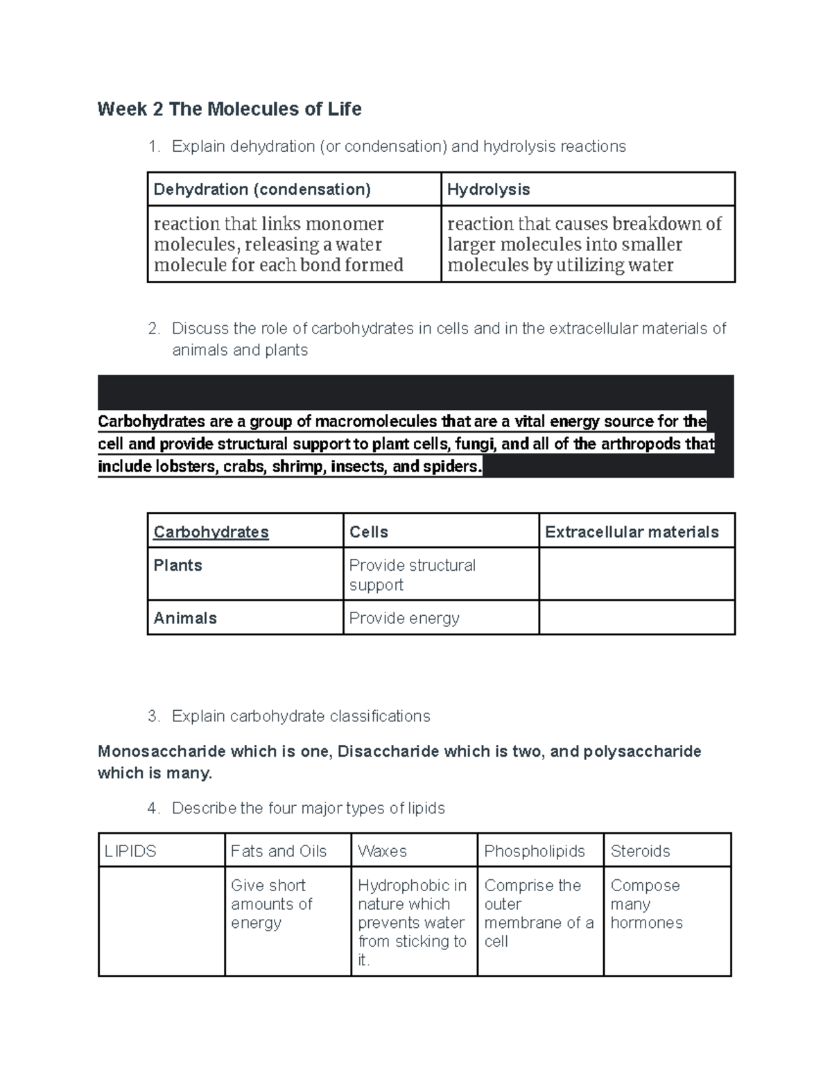 biology-final-study-guide-week-2-the-molecules-of-life-explain
