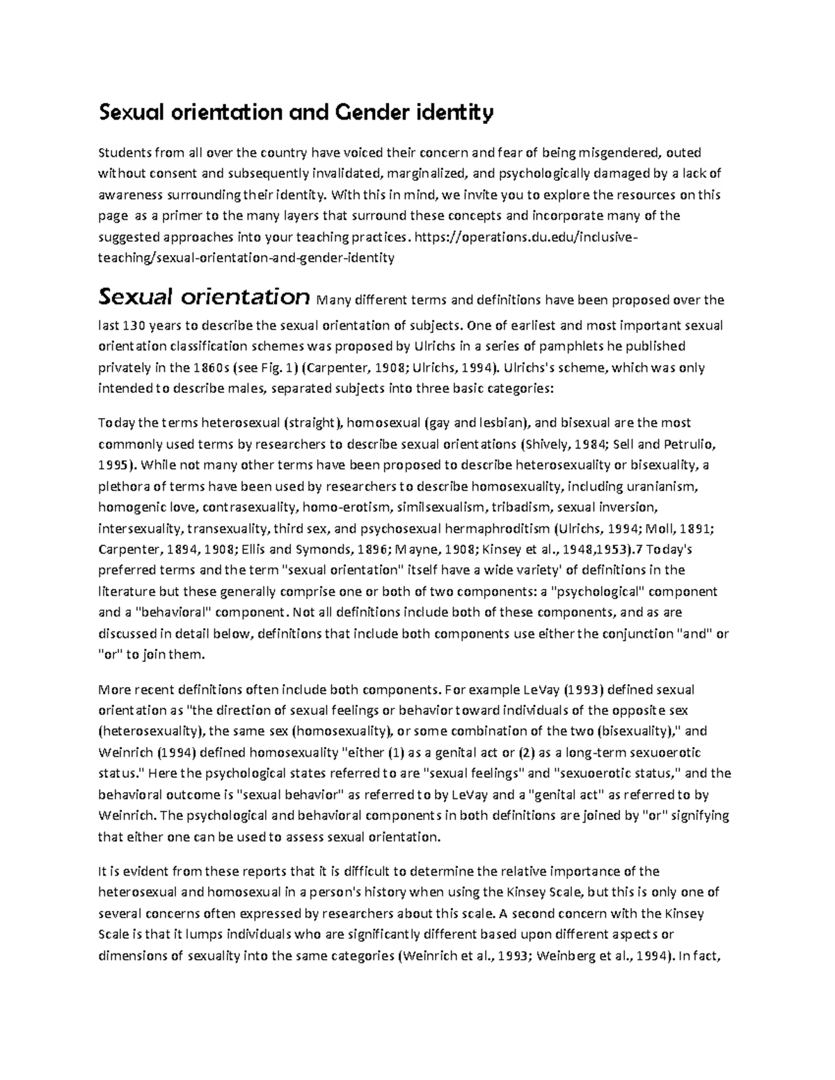 Sexual orientation and Gender identity - Sexual orientation and Gender ...