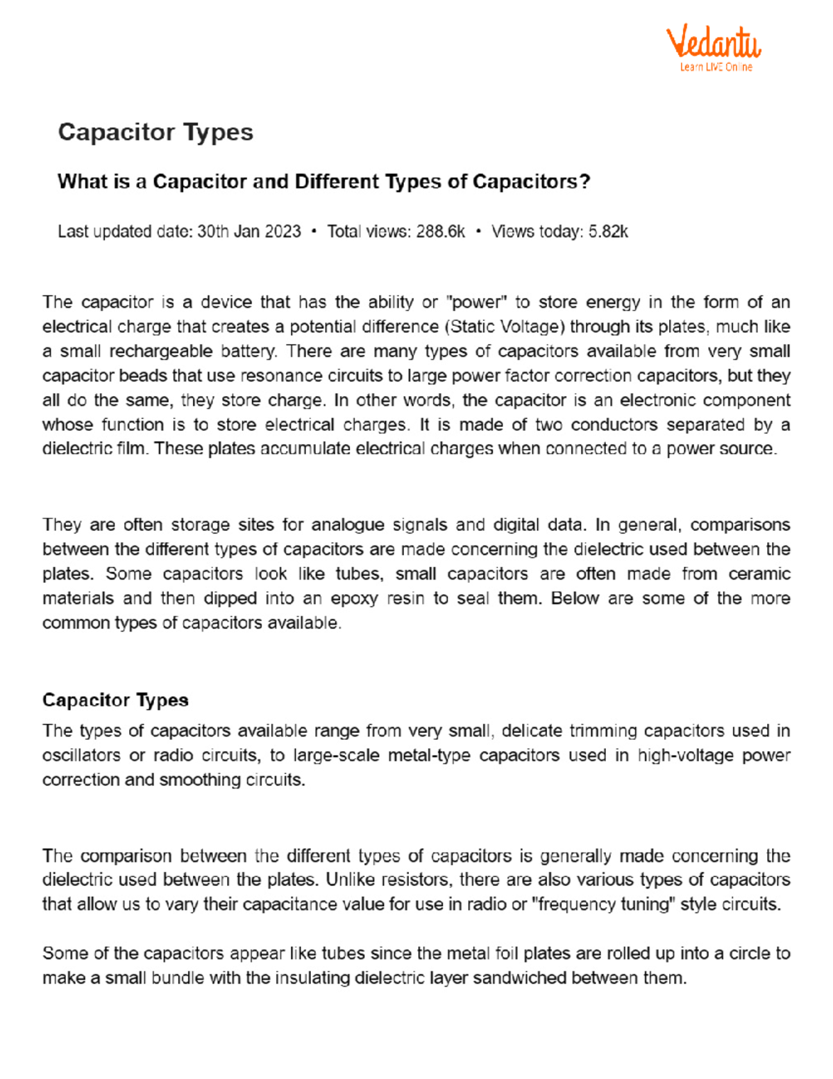 Capacitor Types B Tech Cse Studocu Capacitor Types B Tech Cse Studocu