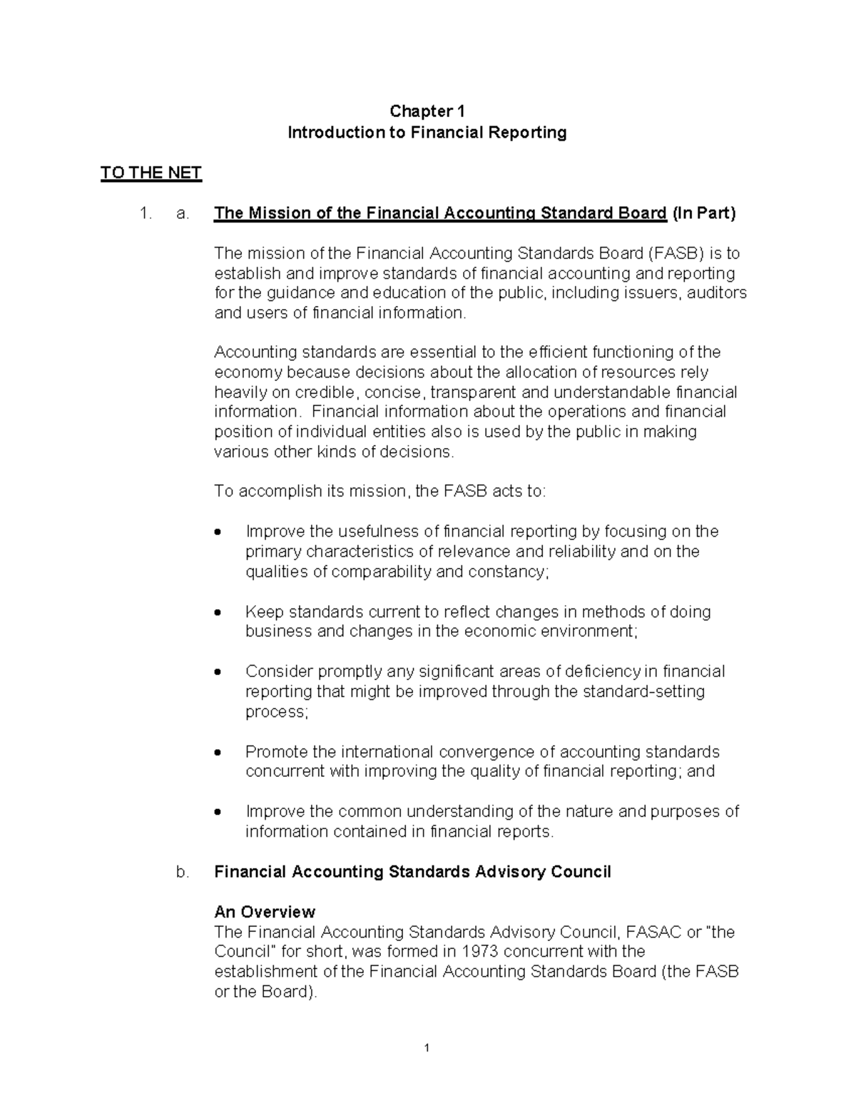 Gibson 12e Ch01 Sol - Chapter 1 Introduction To Financial Reporting To 