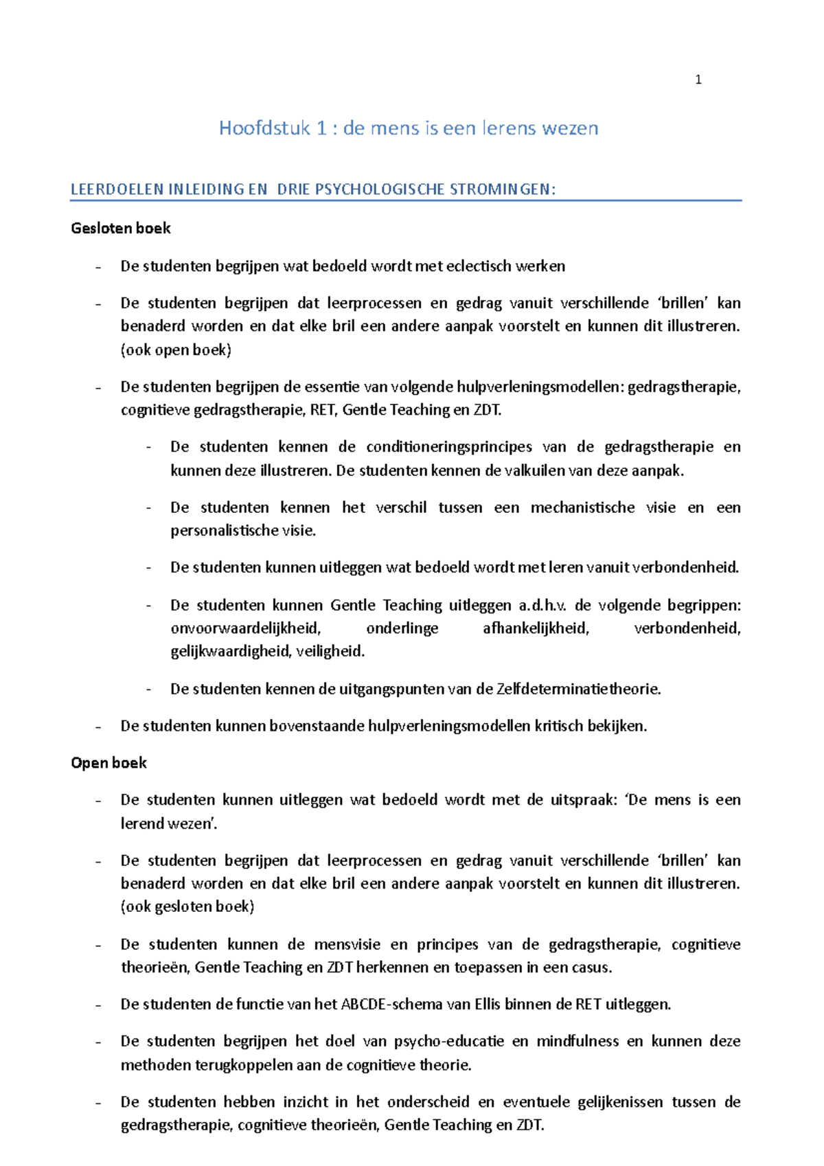 Orthopedagogische-concepten-ll Samenvatting 2de Jaar Bachelor ...