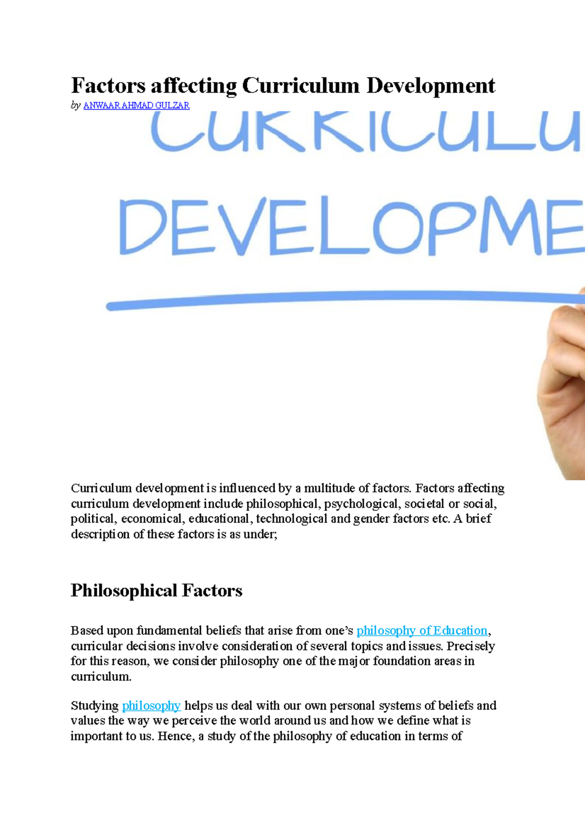 factors-affecting-curriculum-development-factors-affecting-curriculum