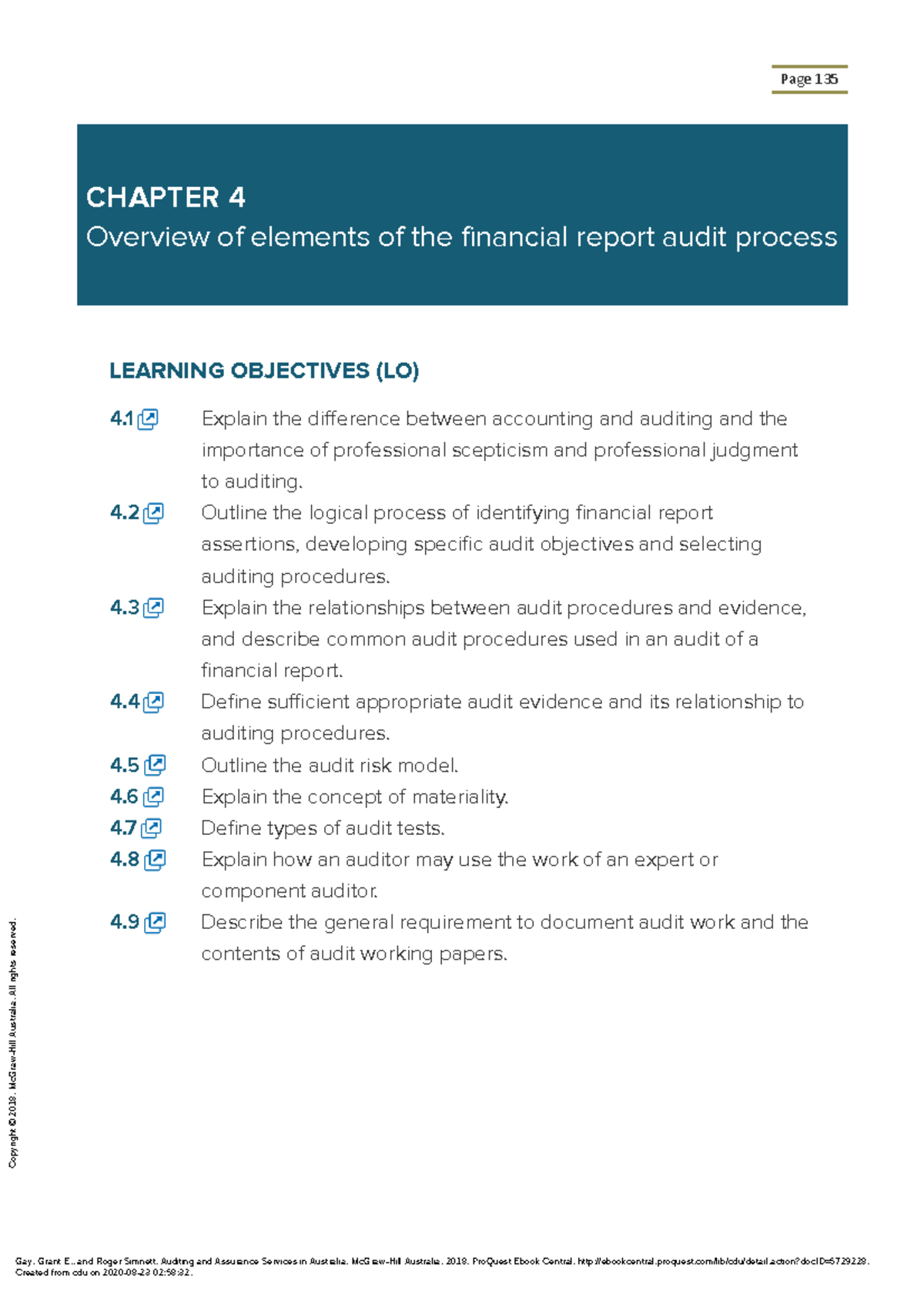 Auditing And Assurance Services In Australia - (Chapter 4 Overview Of ...