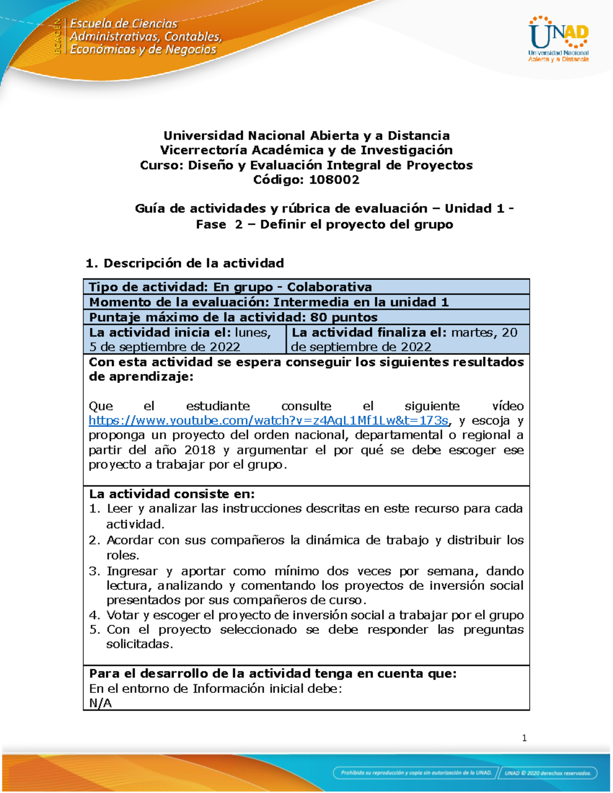 Guia de actividades y Rúbrica de evaluación - Unidad 1 - Fase 2 ...