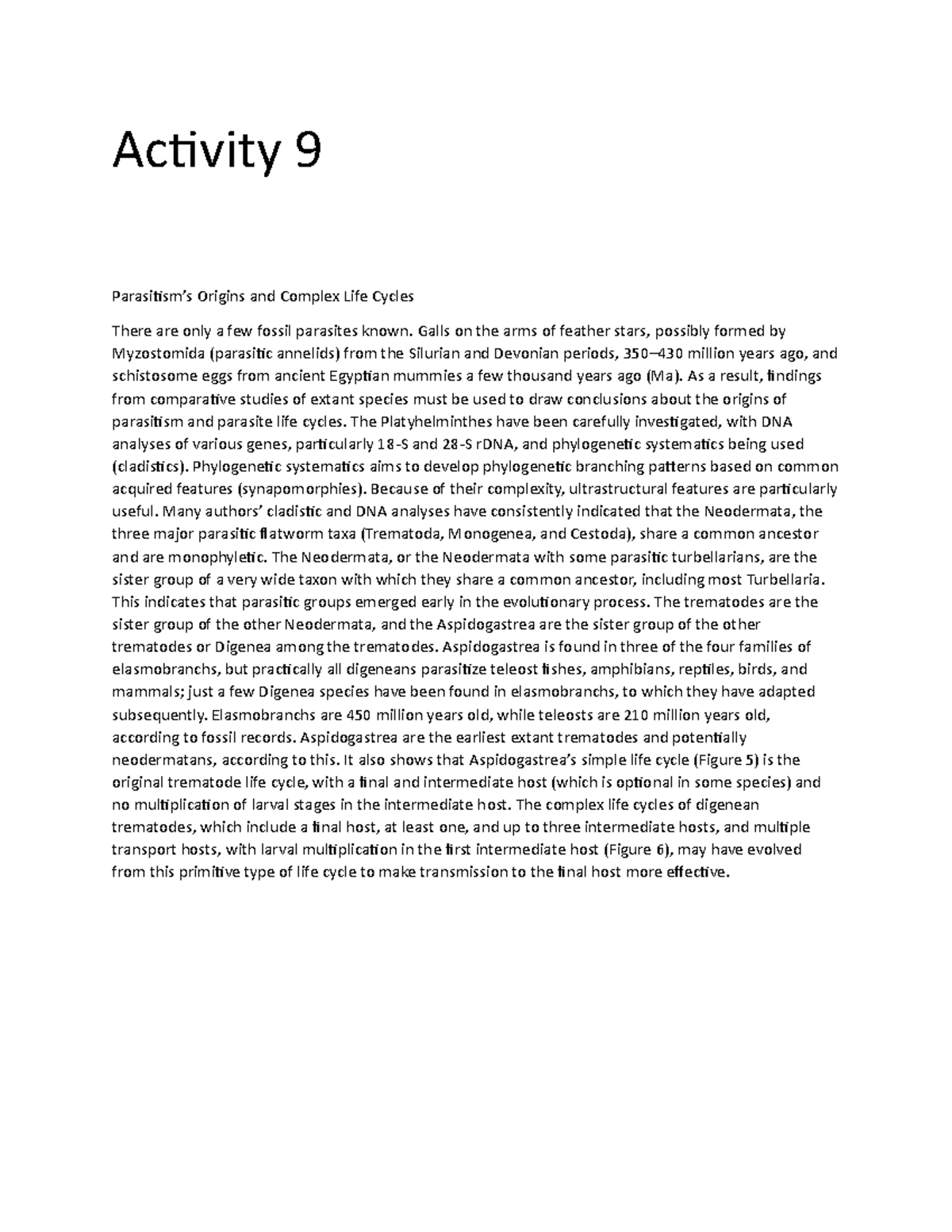 Activity 9 Learning Materials means any course materials or other