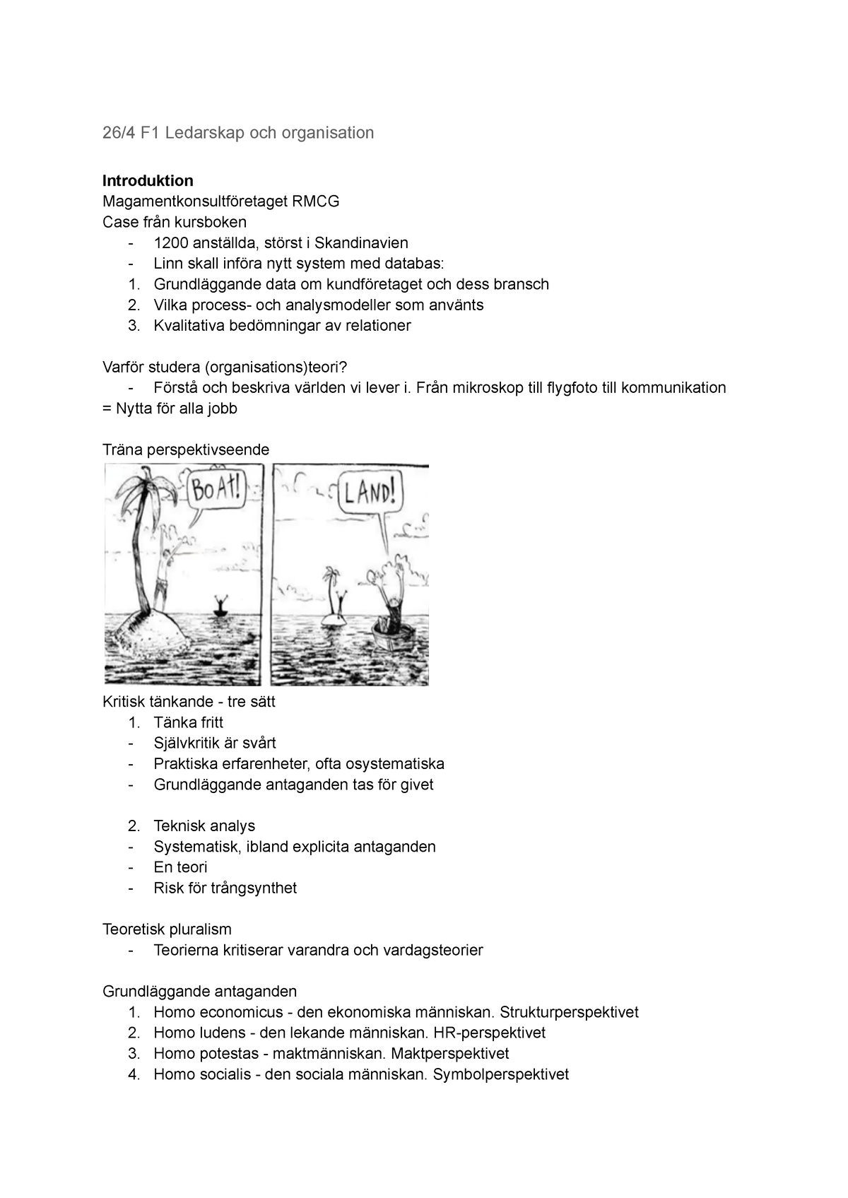 Ledarskap Och Organisation - 26/4 F1 Ledarskap Och Organisation ...