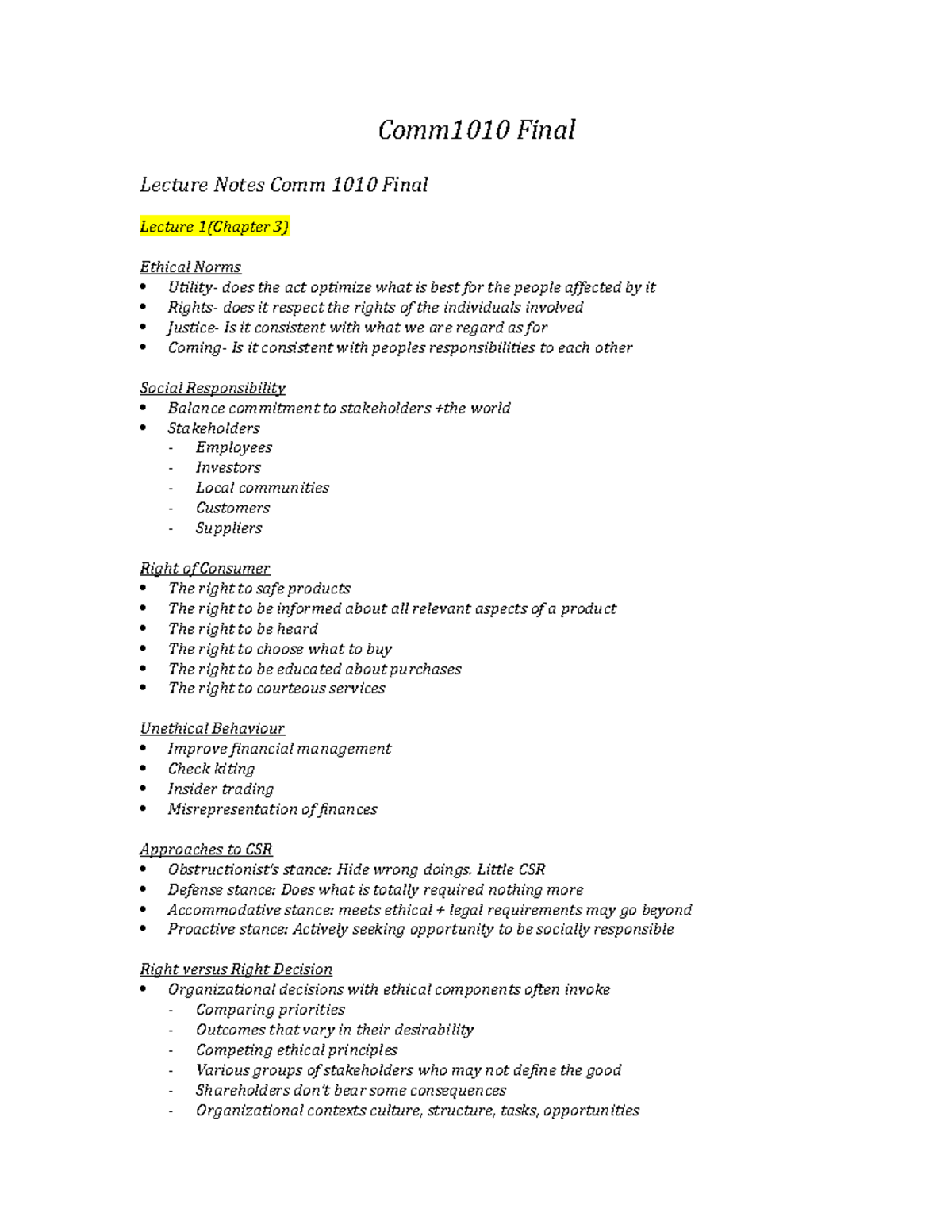 comm-1010-final-summary-business-in-a-global-context-comm1010-final