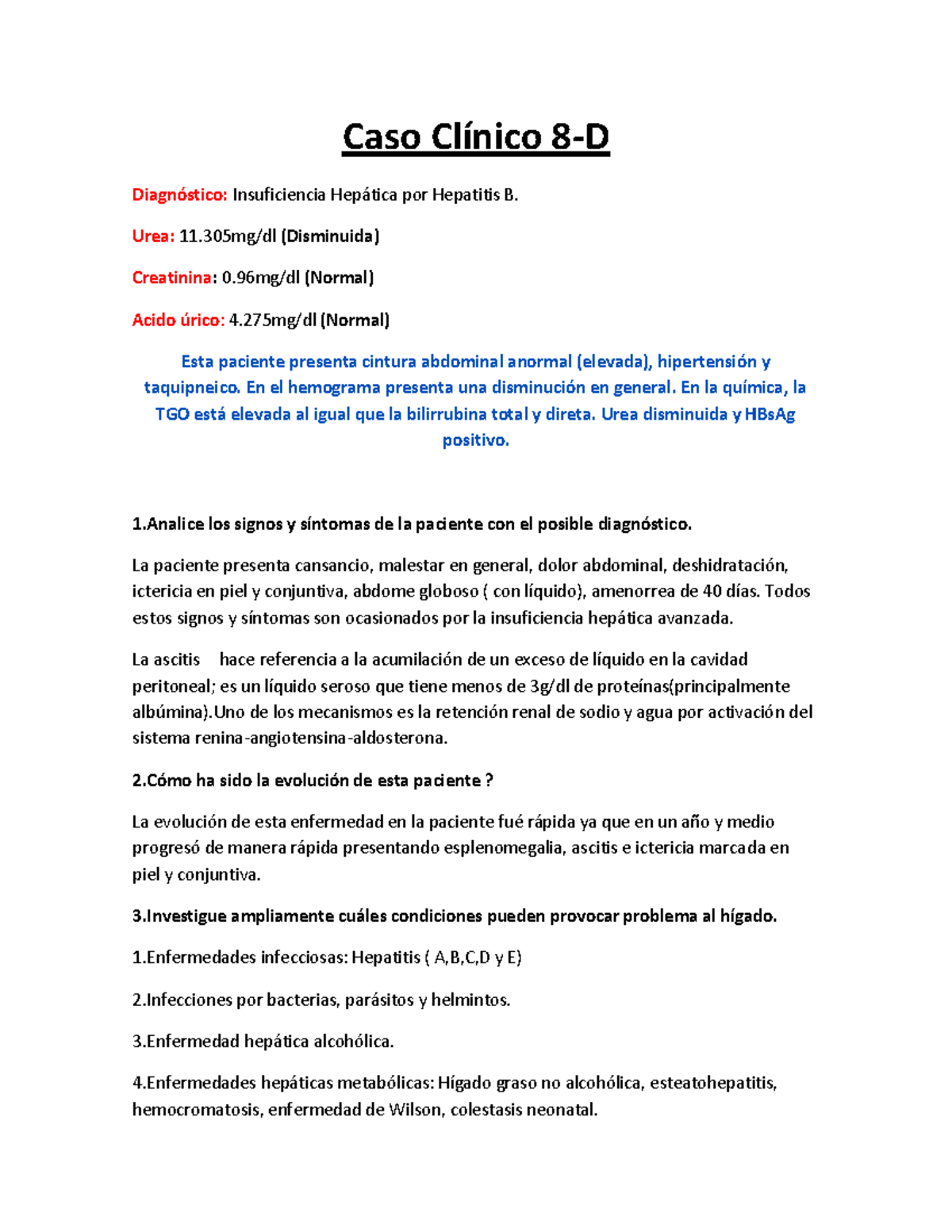 Caso Clínico 8-D - Material De Apoyo - Caso Insuficiencia Por Hepatitis ...