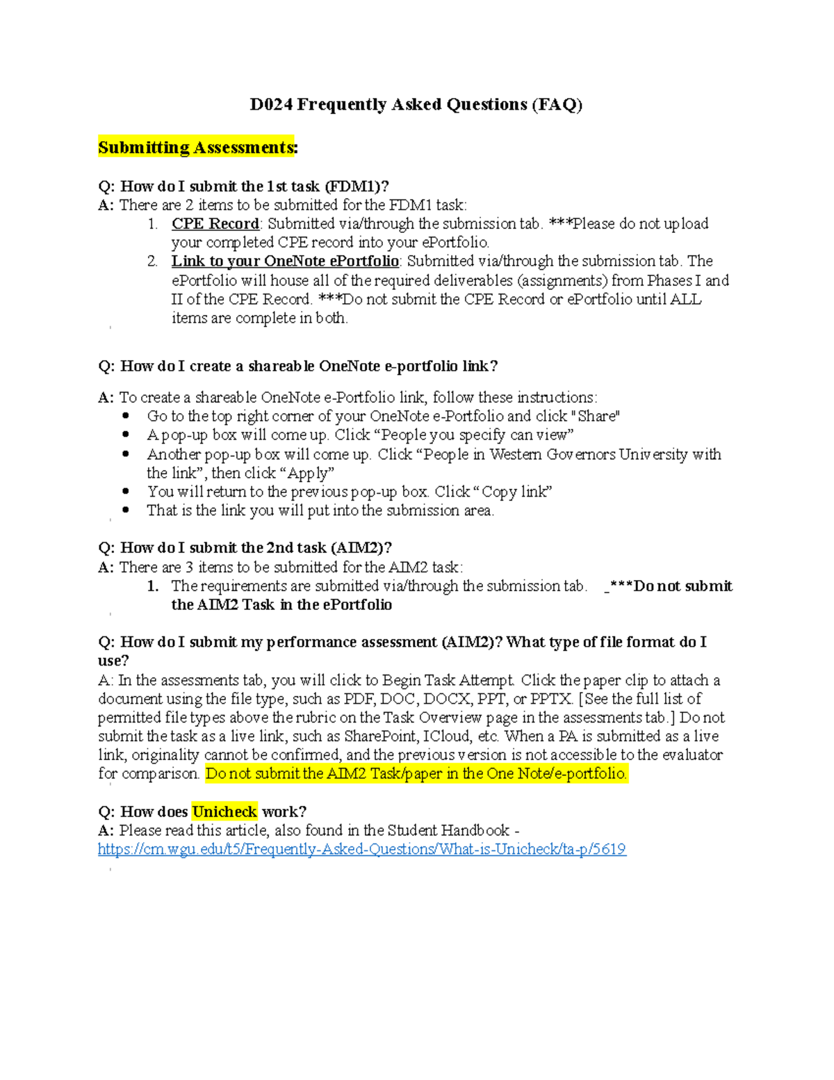 FAQ D024 2 - FAQ for D024 - D024 Frequently Asked Questions (FAQ ...
