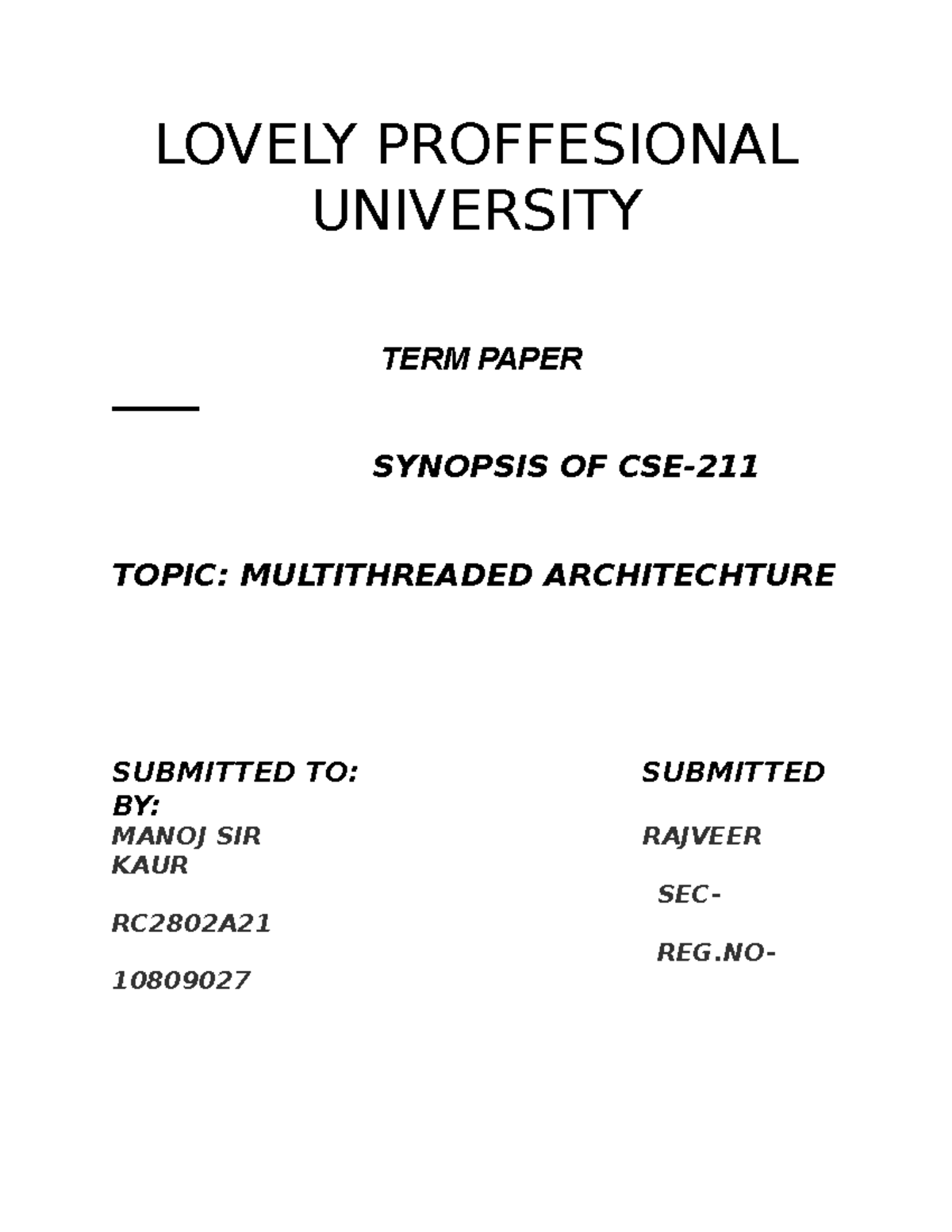 Computer network Assignment for the fundamental topics - LOVELY ...