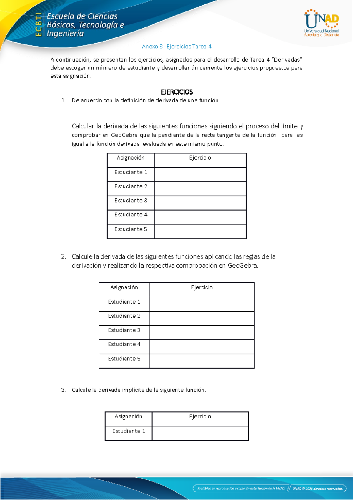 Anexo 3 - Ejercicios Tarea 4 - Anexo 3 - Ejercicios Tarea 4 A ...