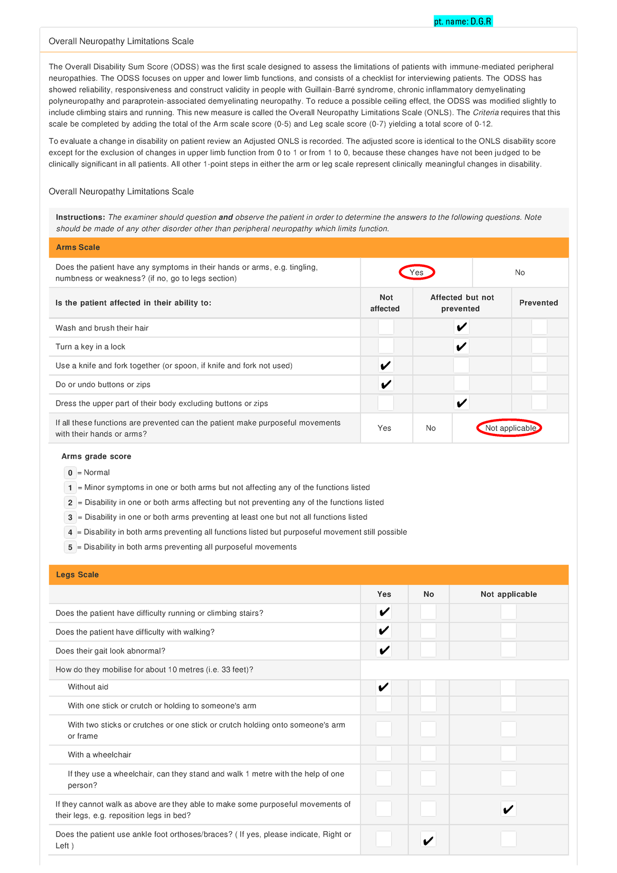 POST-OM-Overall Neuropathy Limitations Scale Neurological Scales-1 - pt ...