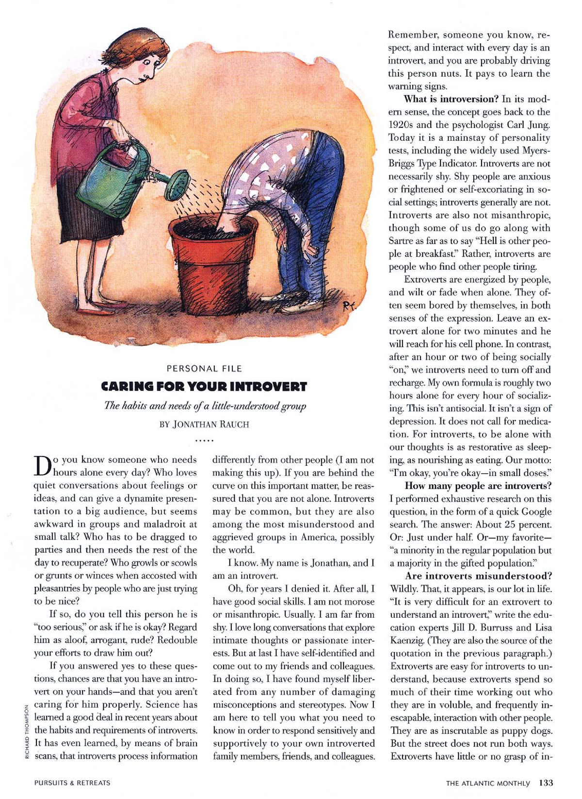 Caring for your introvert Jonathan Rauch - Eng 122 - Studocu