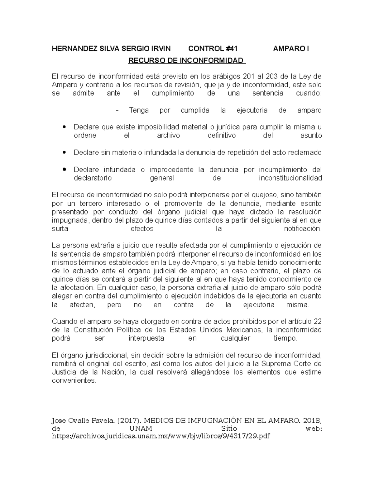 Recurso De Inconformidad En Materia De Amparo Material Colecci n