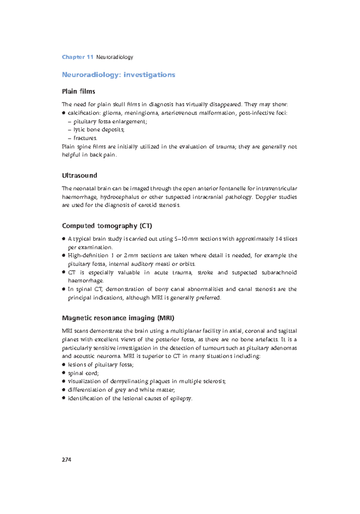 Radiology Lecture Notes pdf (92) Chapter 11 Neuroradiology 274