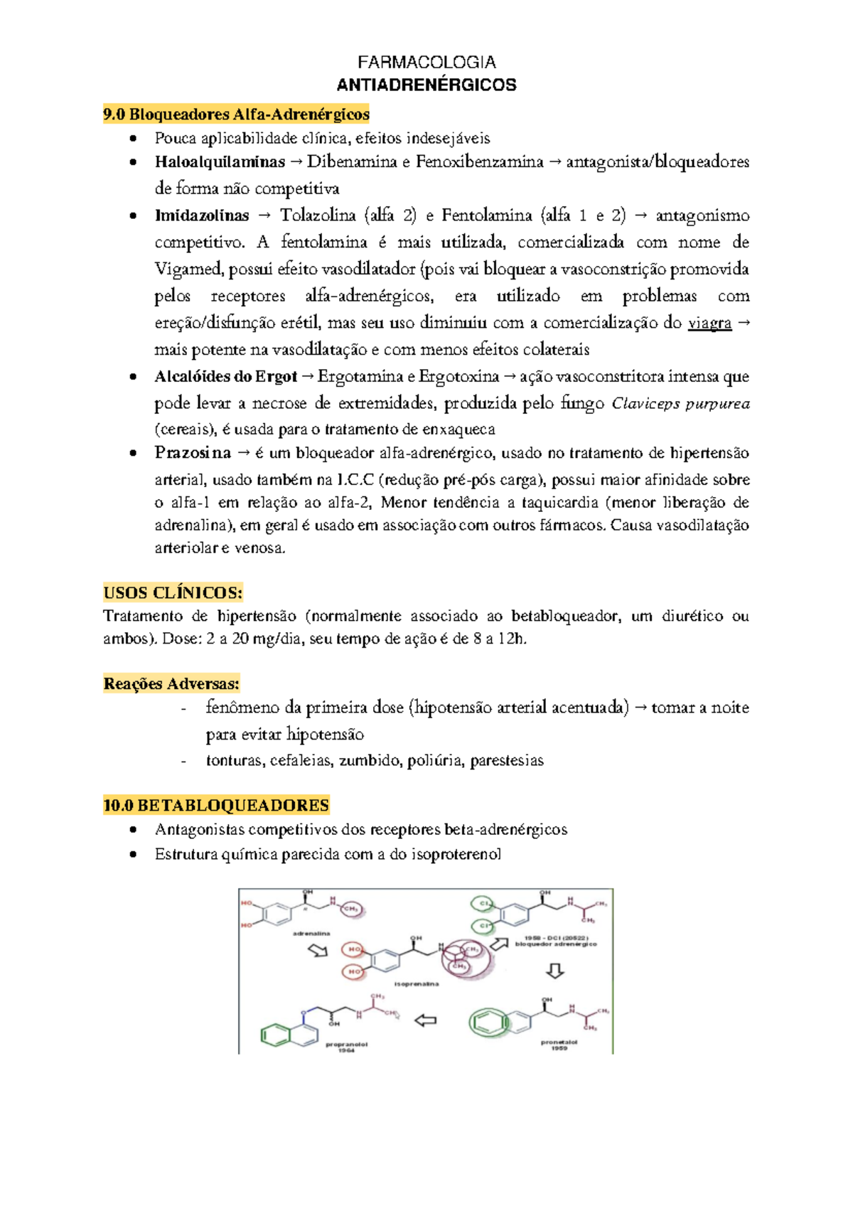 Fármacos Antiadrenérgicos