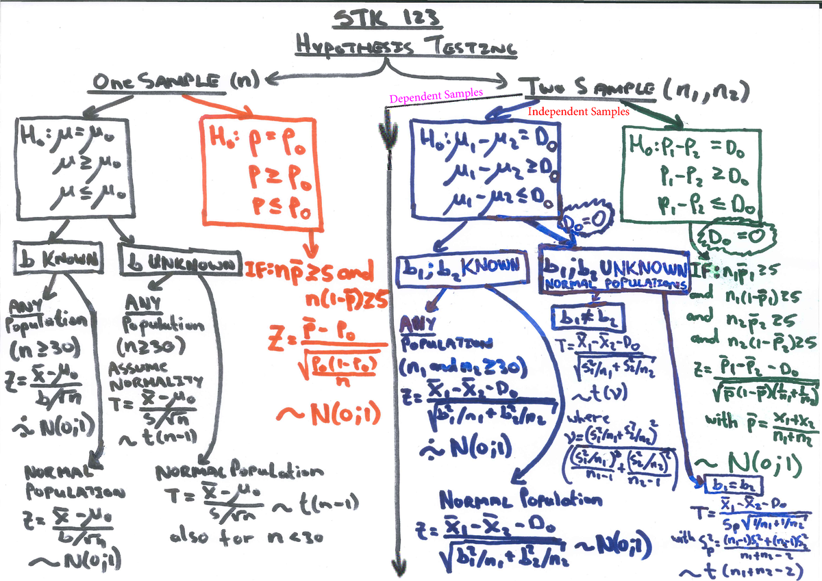 STK123 Schematic Diagram of Hypothesis Testing (2021) - STK 113 - UP ...