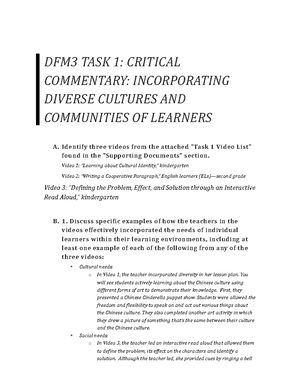 DFM3 TASK 3 Mental Health Interview - DFM3 TASK 3: ADDRESSING MENTAL ...