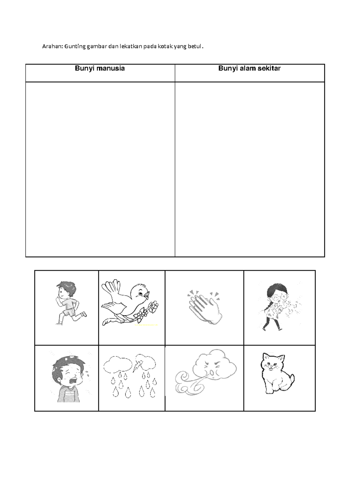 BM Worksheet - BBM for practical - early childhood education - Arahan ...