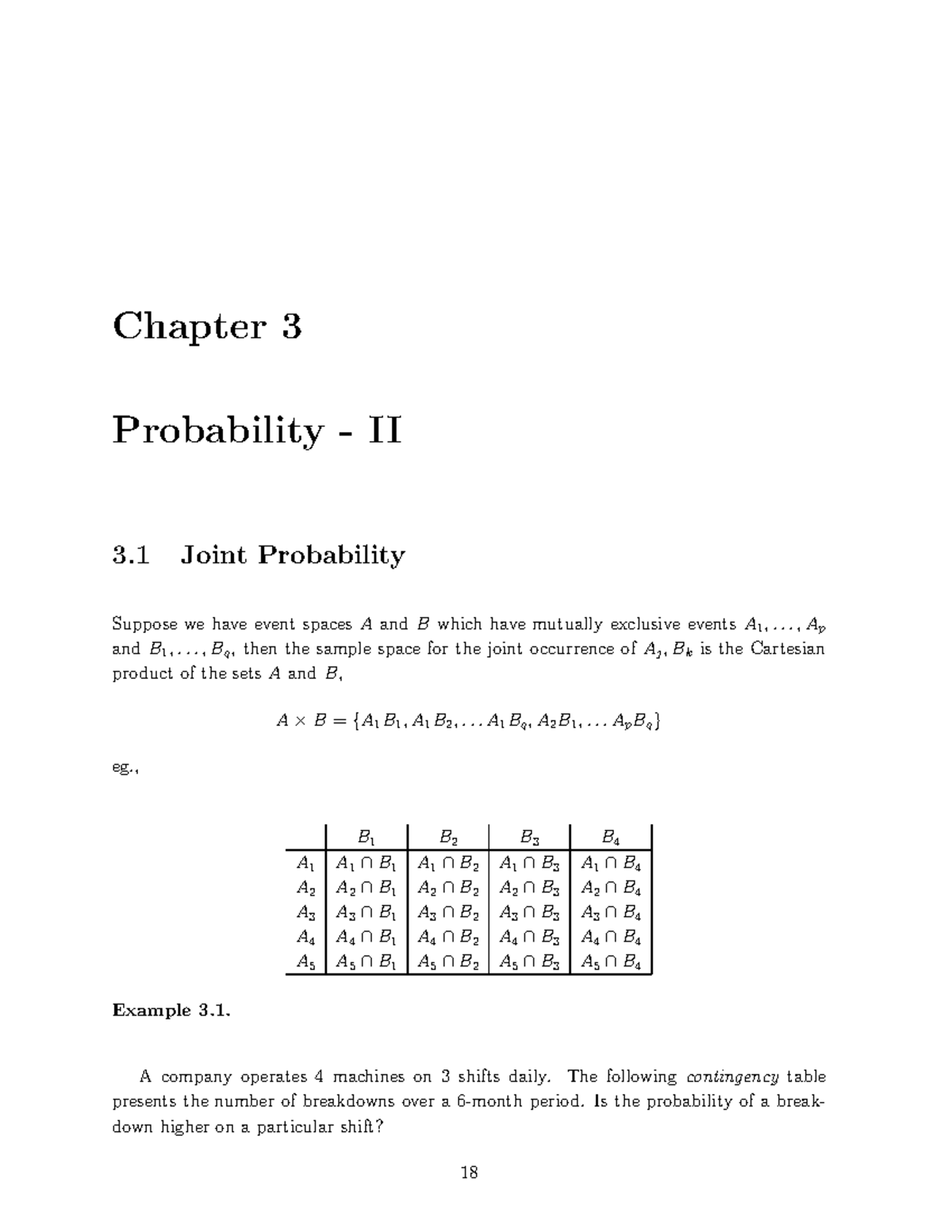 MATH102 Lecture 3 2010 - Probability - II - Chapter 3 Probability - II ...