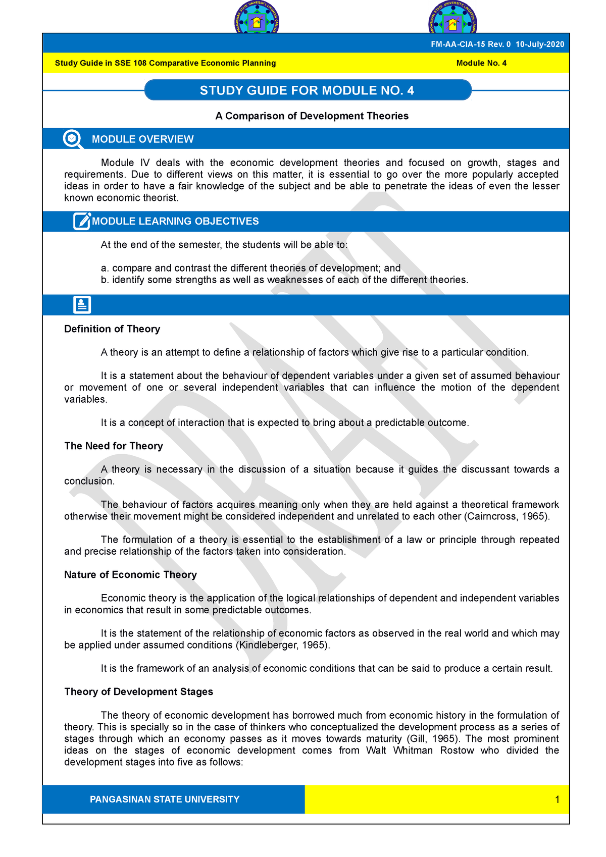 Module 4 A Comparison of Development Theories - A Comparison of ...