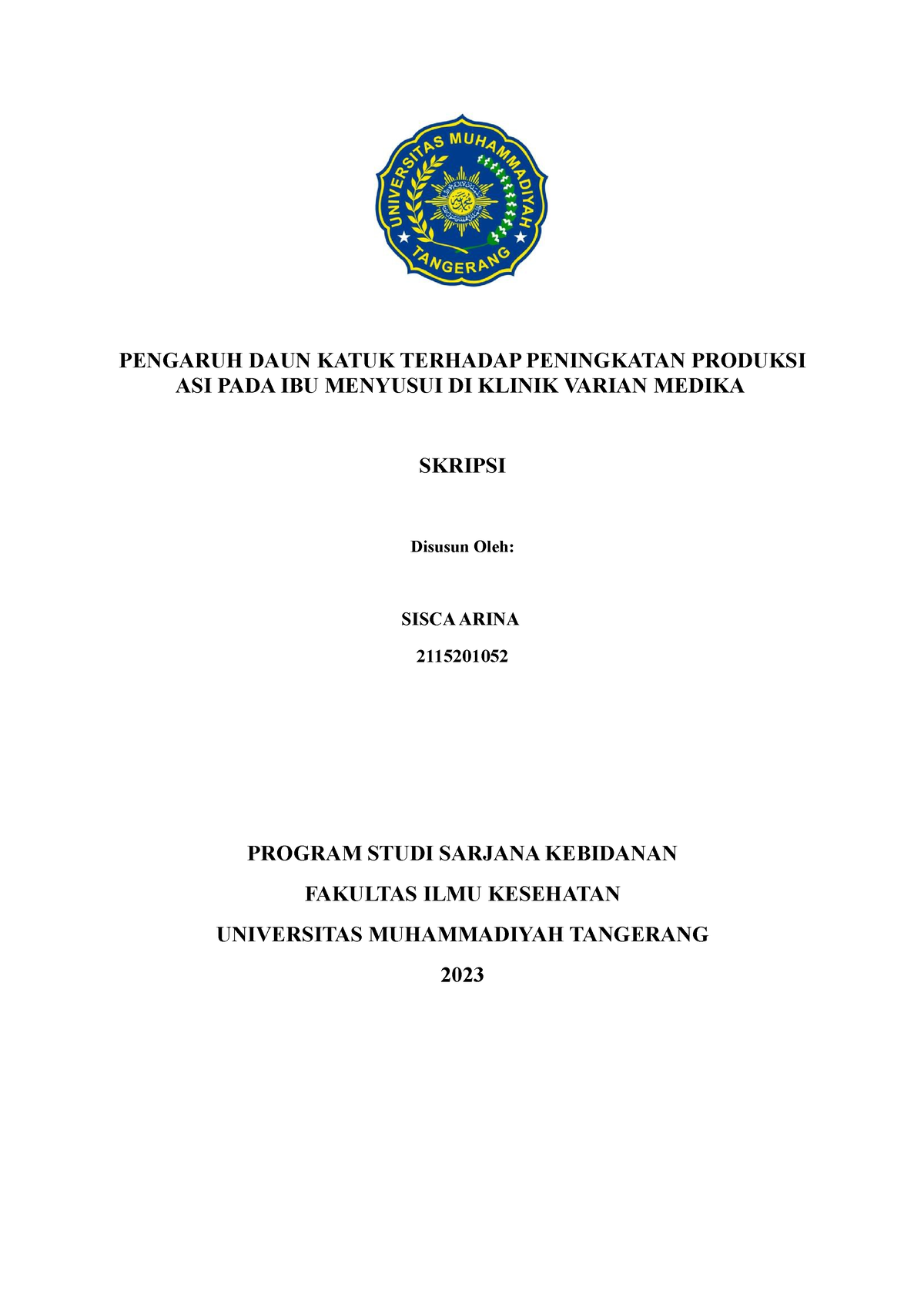 BAB 1 - Bab 1 Latar Belakang - PENGARUH DAUN KATUK TERHADAP PENINGKATAN ...