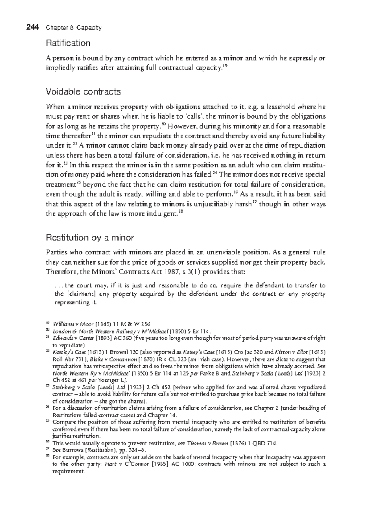 Zlib - n/a - 244 Chapter 8 Capacity Ratification A person is bound by ...