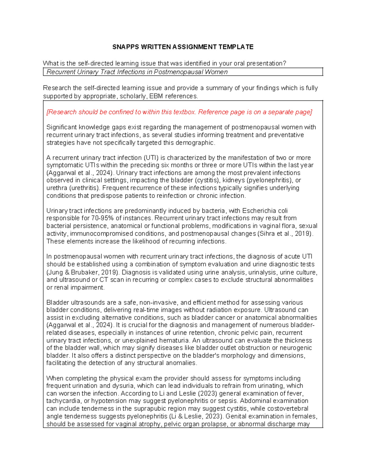 Snapps assignment - SNAPPS WRITTEN ASSIGNMENT TEMPLATE What is the self ...