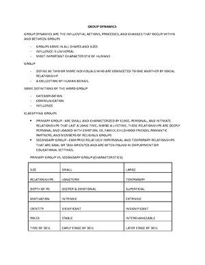 Group Dynamics - Amazing notes. - Group Dynamics Social Lens - It is ...