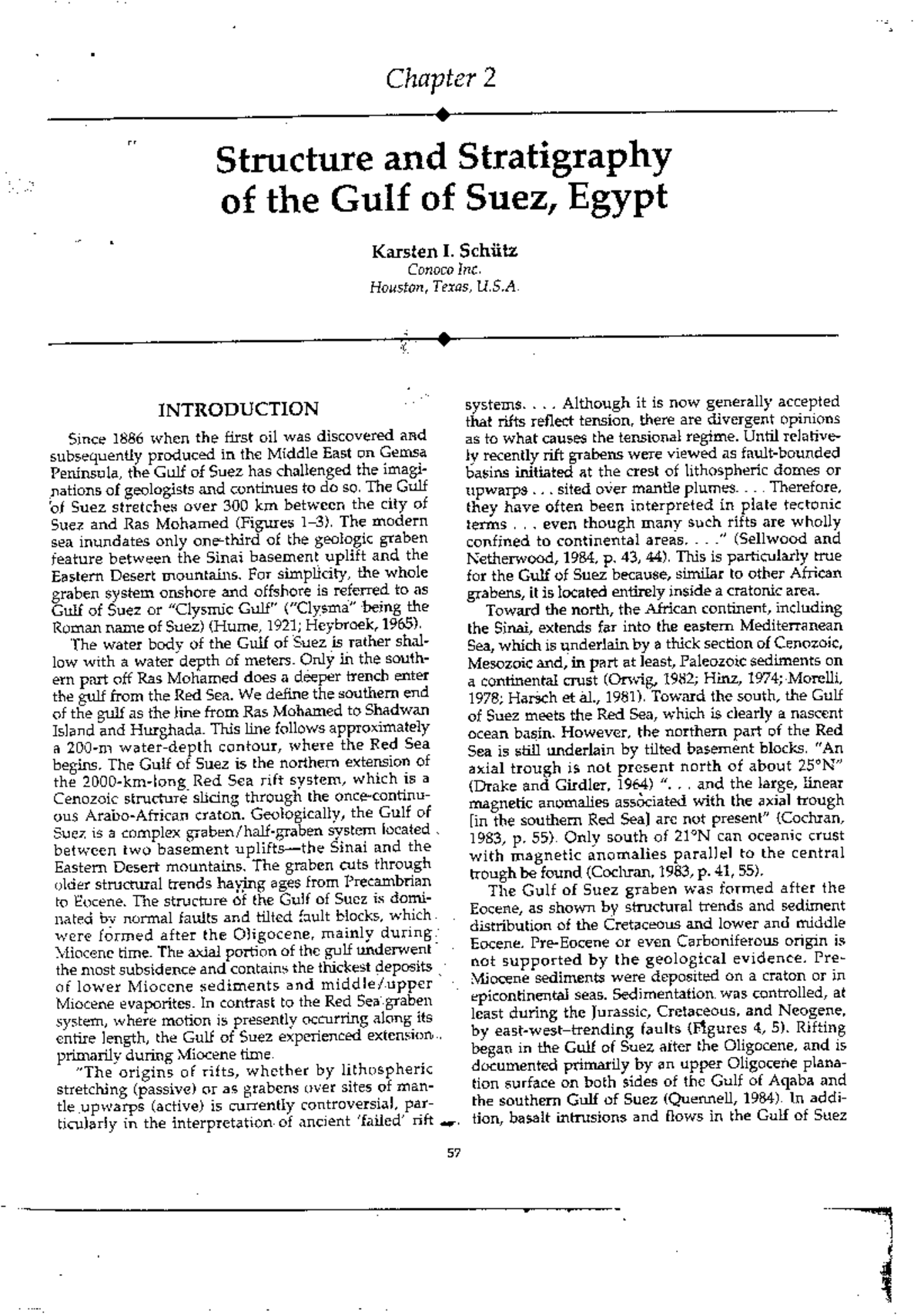 Structure AND Stratigraphy OF THE GULF OF SUEZ - Geotechnical ...