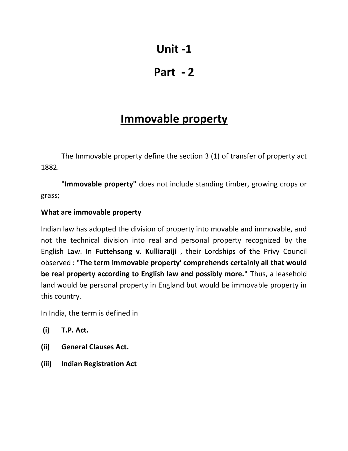 actionable-claim-notice-unit-part-2-immovable-property-the