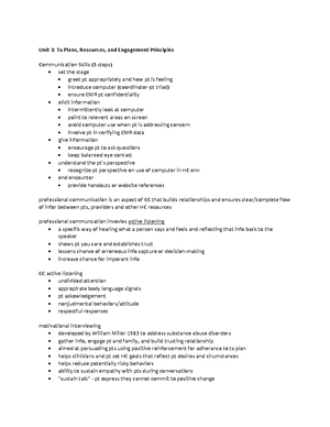 Unit 2 - Module 2 - UNIT 2, MODULE 2 CASE MANAGEMENT COMPETENCY MODELS ...
