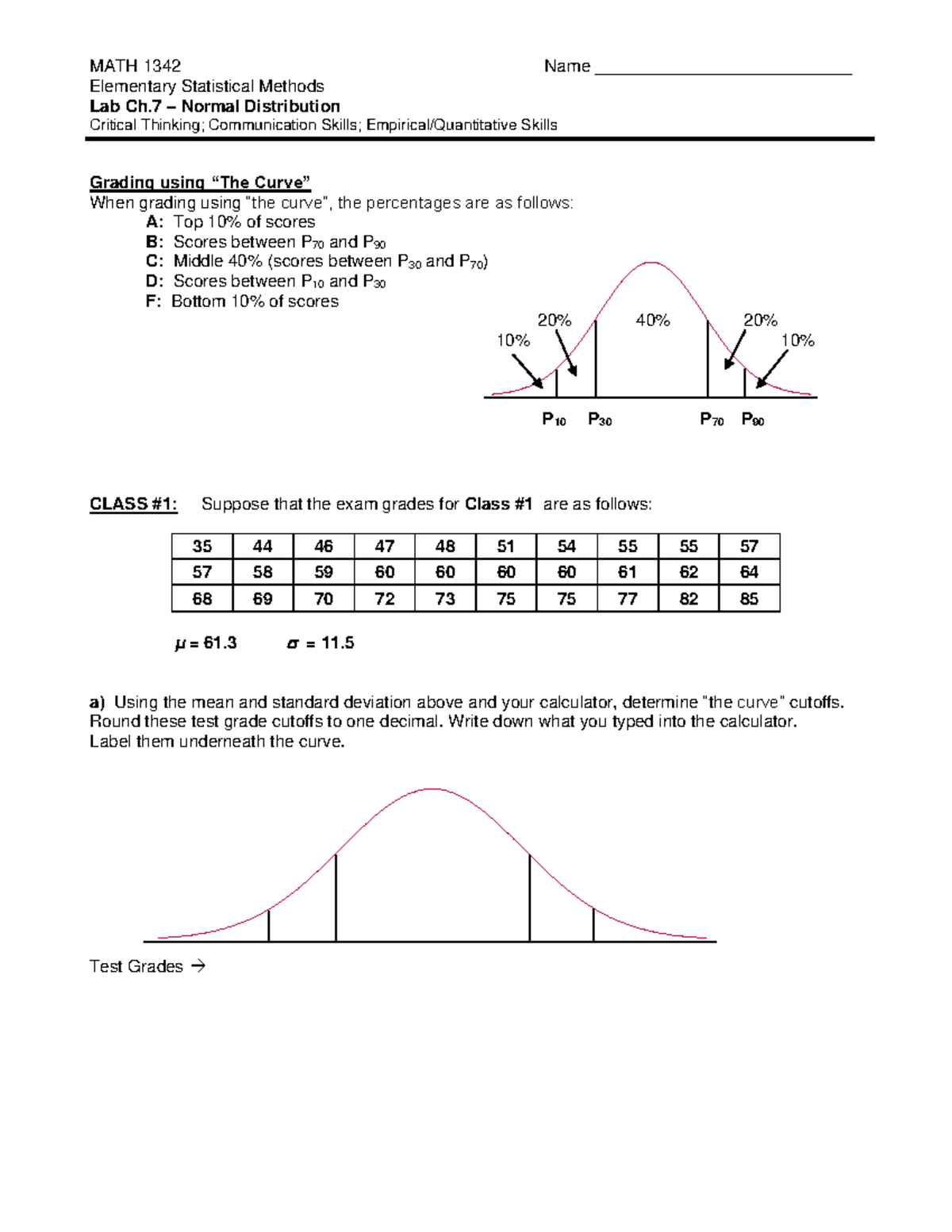 Math 1342 Hcc