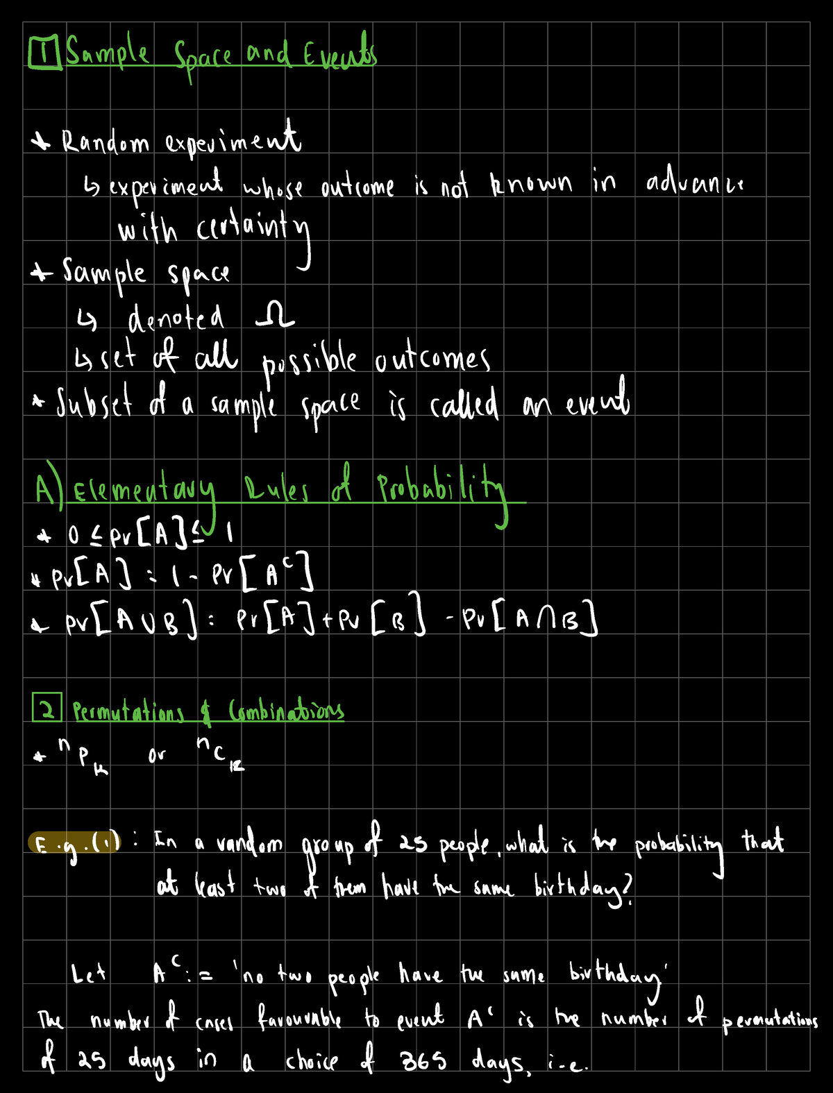 Probability-2 - Some Notes That Summarise Topic 1 Of Actl1101 - Sample ...